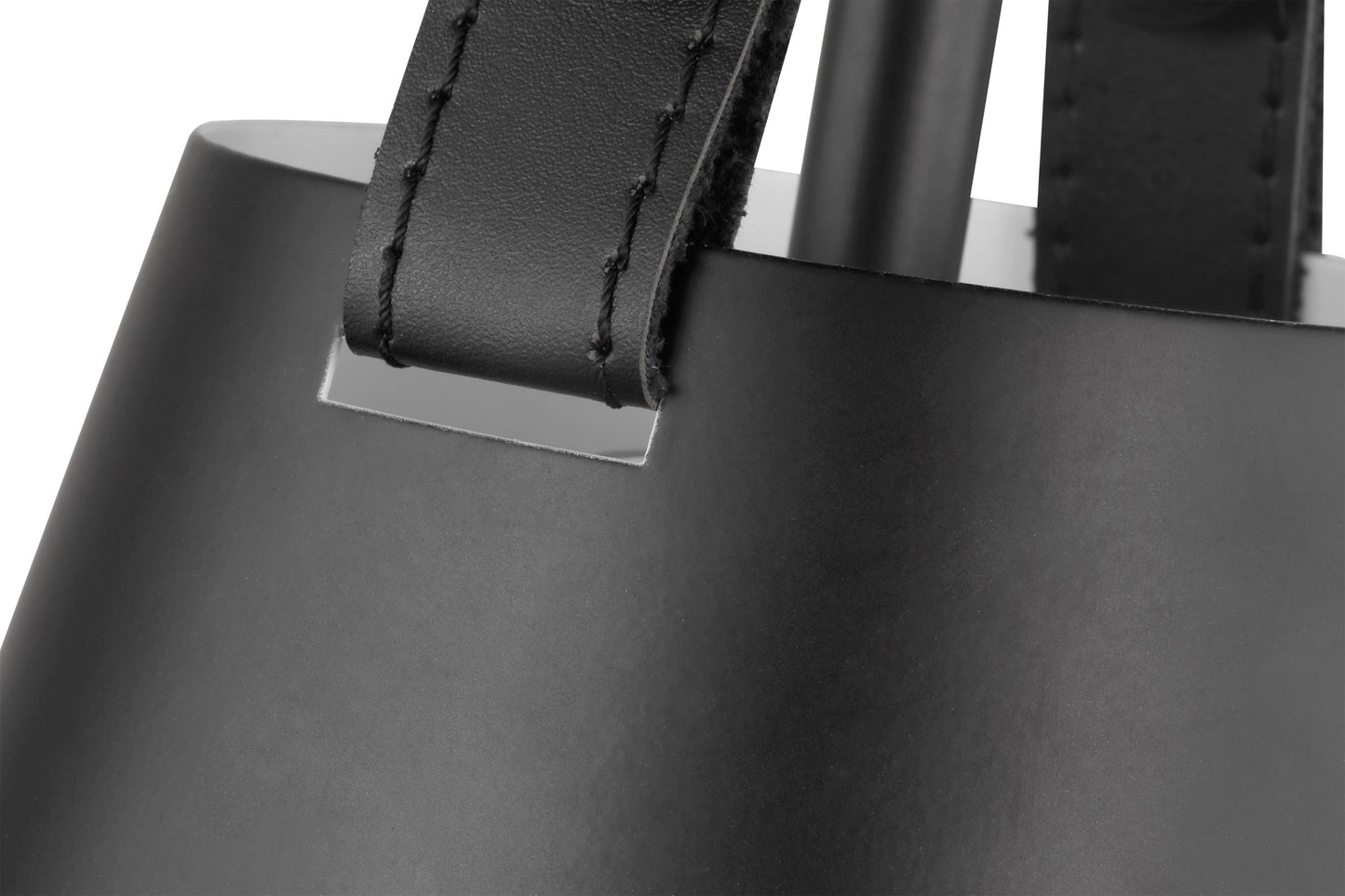Zelda - 1 Light Pendant - 60W - Black Finish - Black Metal Shade - Faux Leather Straps