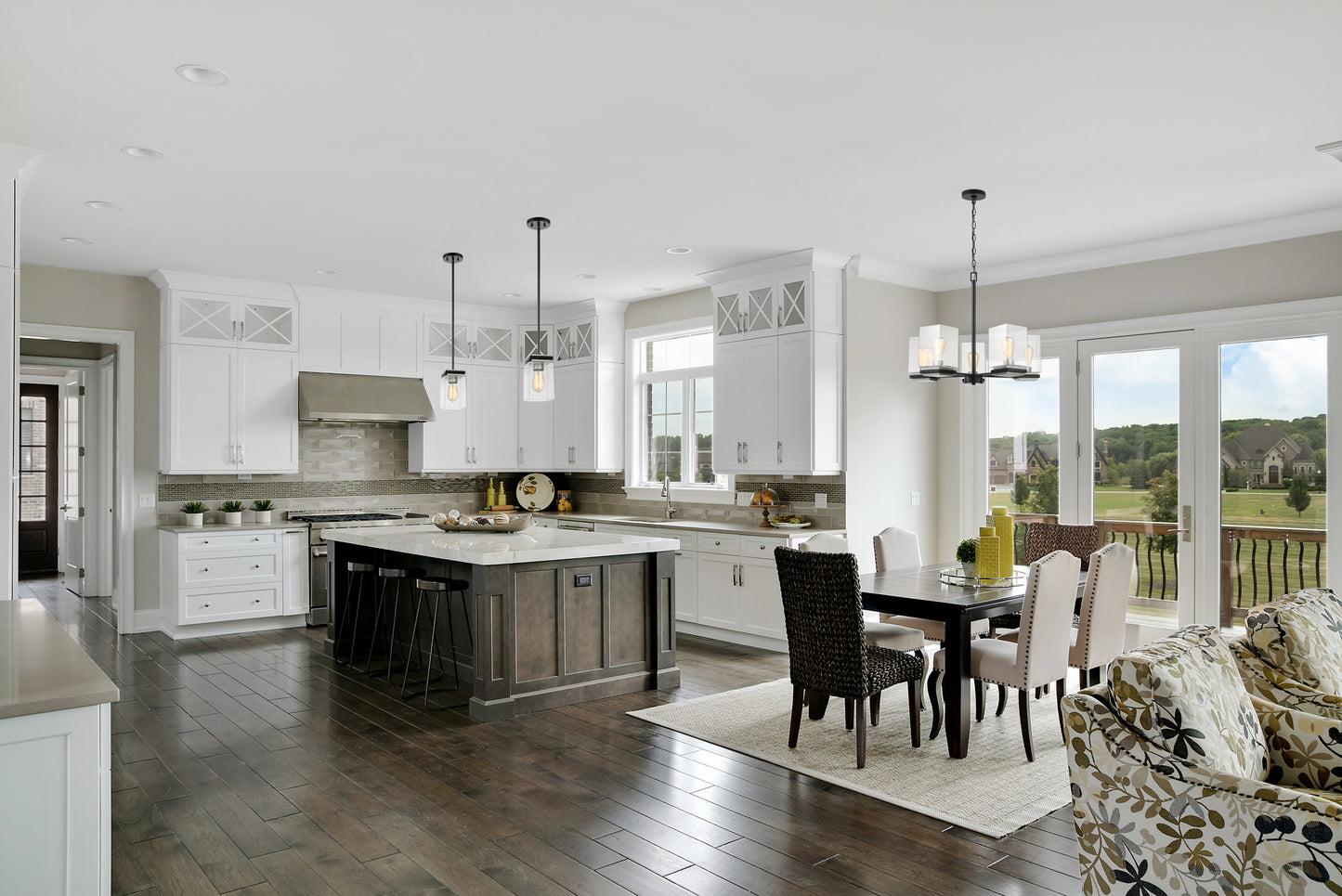 Crossroads - 1 Light Mini Pendant with Matte Black - Clear Glass