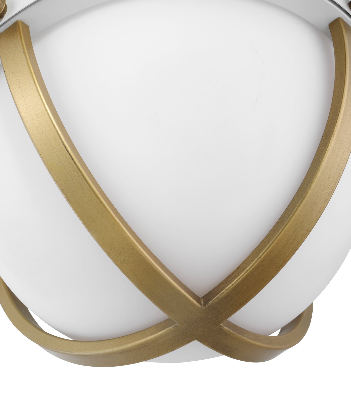 Lincoln - 1 Light Semi Flush Mount - Medium Base - 60 Watt - Matte White Finish - White Opal Glass