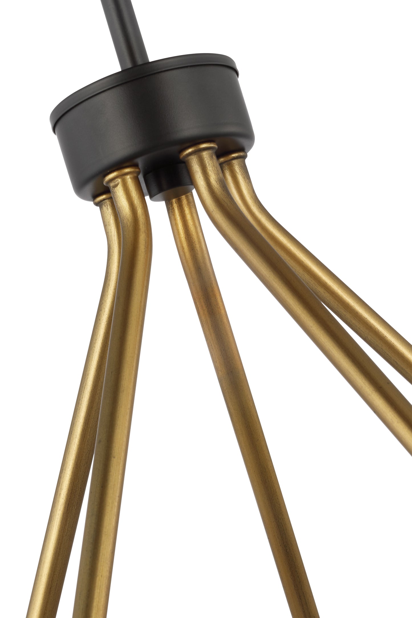 Starlight - 5 Light Chandelier - Medium Base - 60 Watt - Matte Black Finish - Clear Seeded Glass