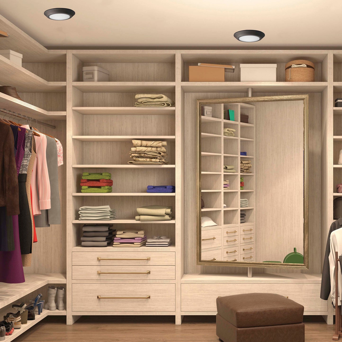 10"- LED Disk Light Flush - Mahogany Bronze Finish - 3000K