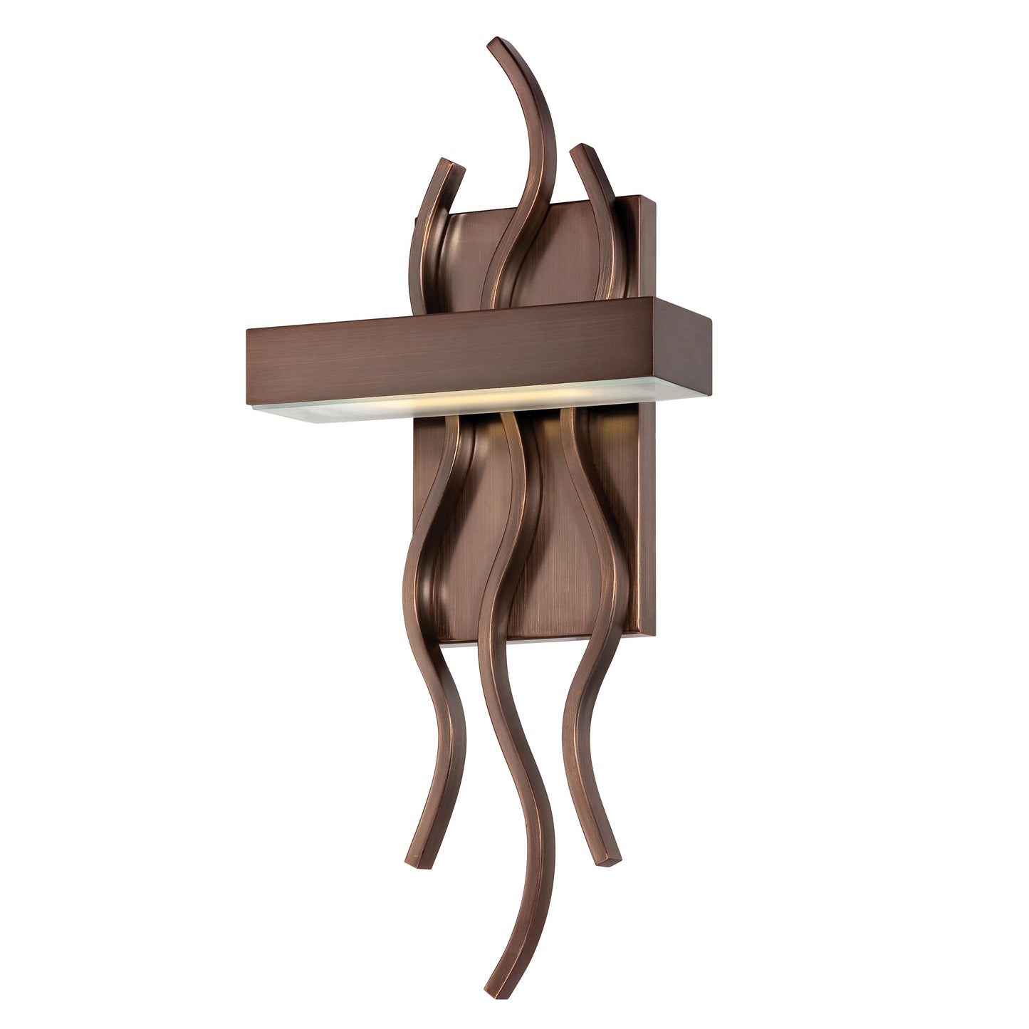 Wave - LED Wall Sconce - Hazel Bronze Finish