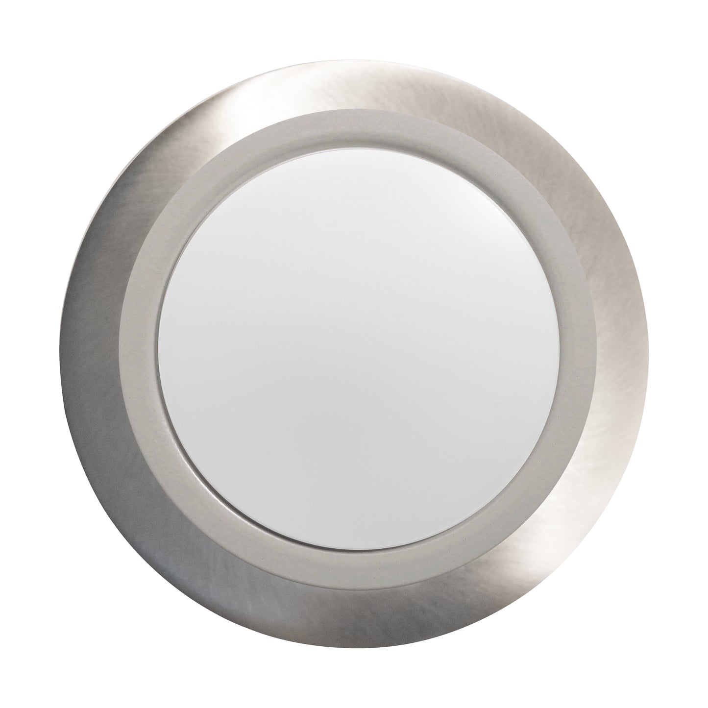7" LED Flush Mount Fixture; Disk Light; Brushed Nickel Finish; 3000K; 90 CRI
