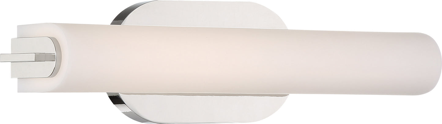 Lana - 14" LED Vanity with White Acrylic - Polished Nickel Finish