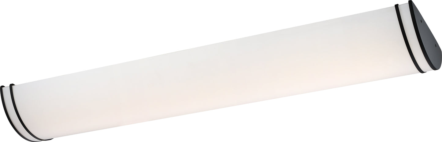 Glamour LED - 25"- Vanity with White Acrylic Lens - Black Finish