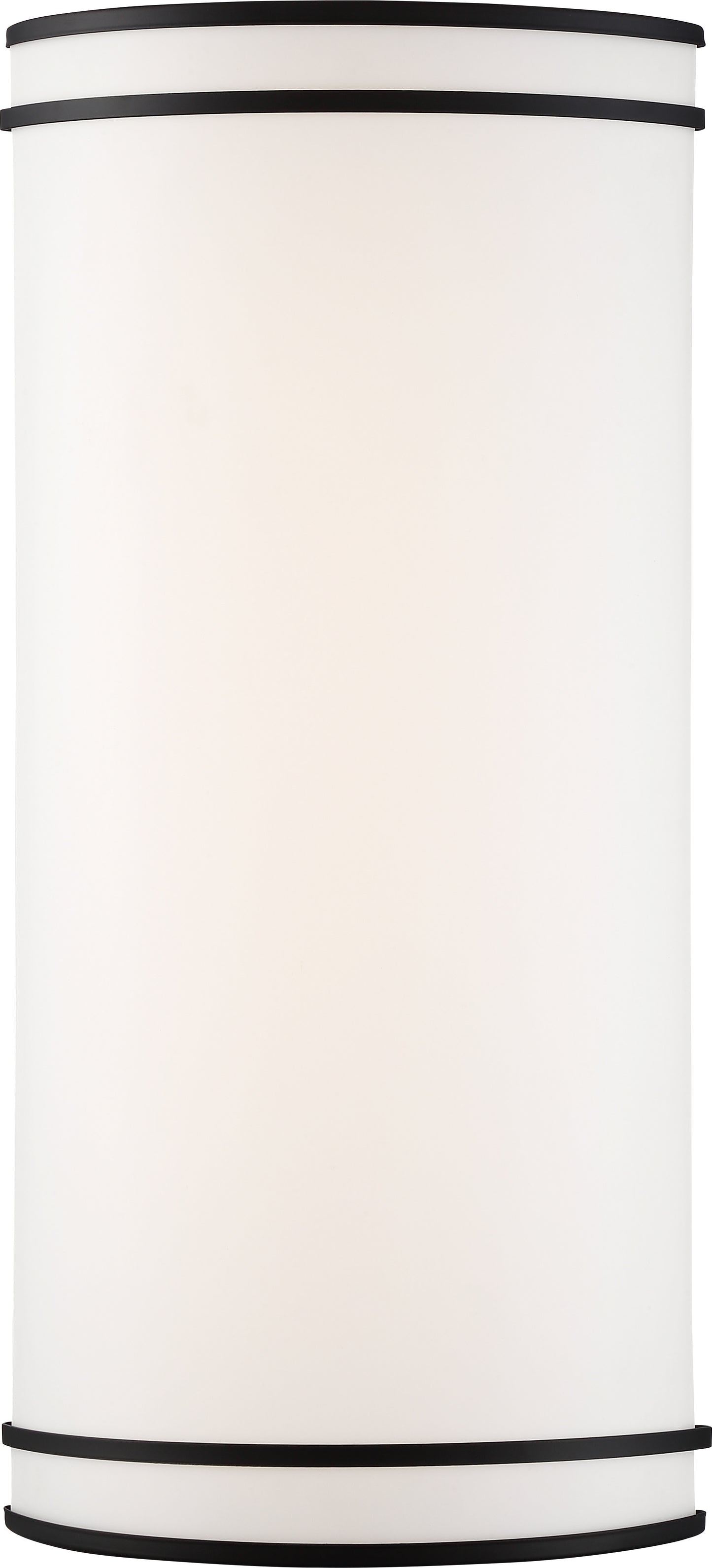 Glamour LED - 25" - Linear Flush with White Acrylic Lens - Black Finish