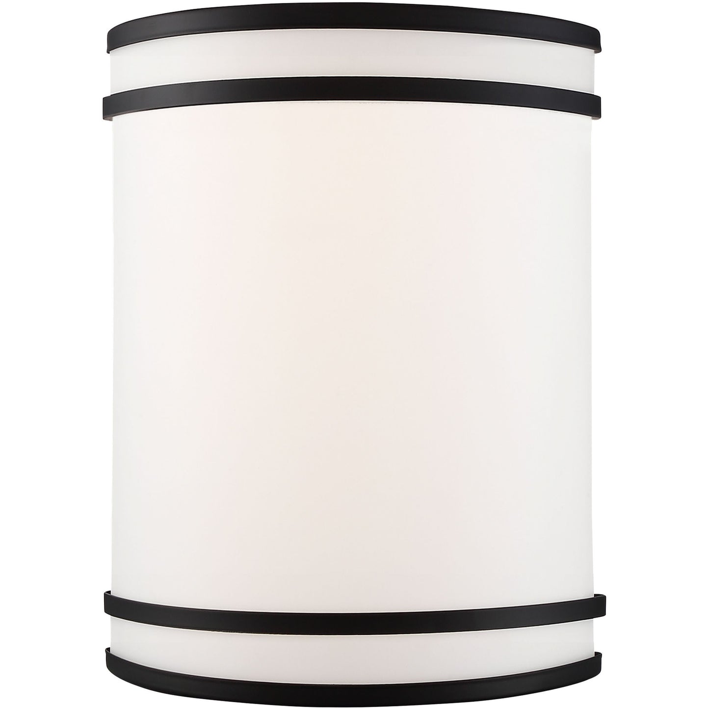 Glamour LED - - Wall Sconcewith White Acrylic Lens - Black Finish