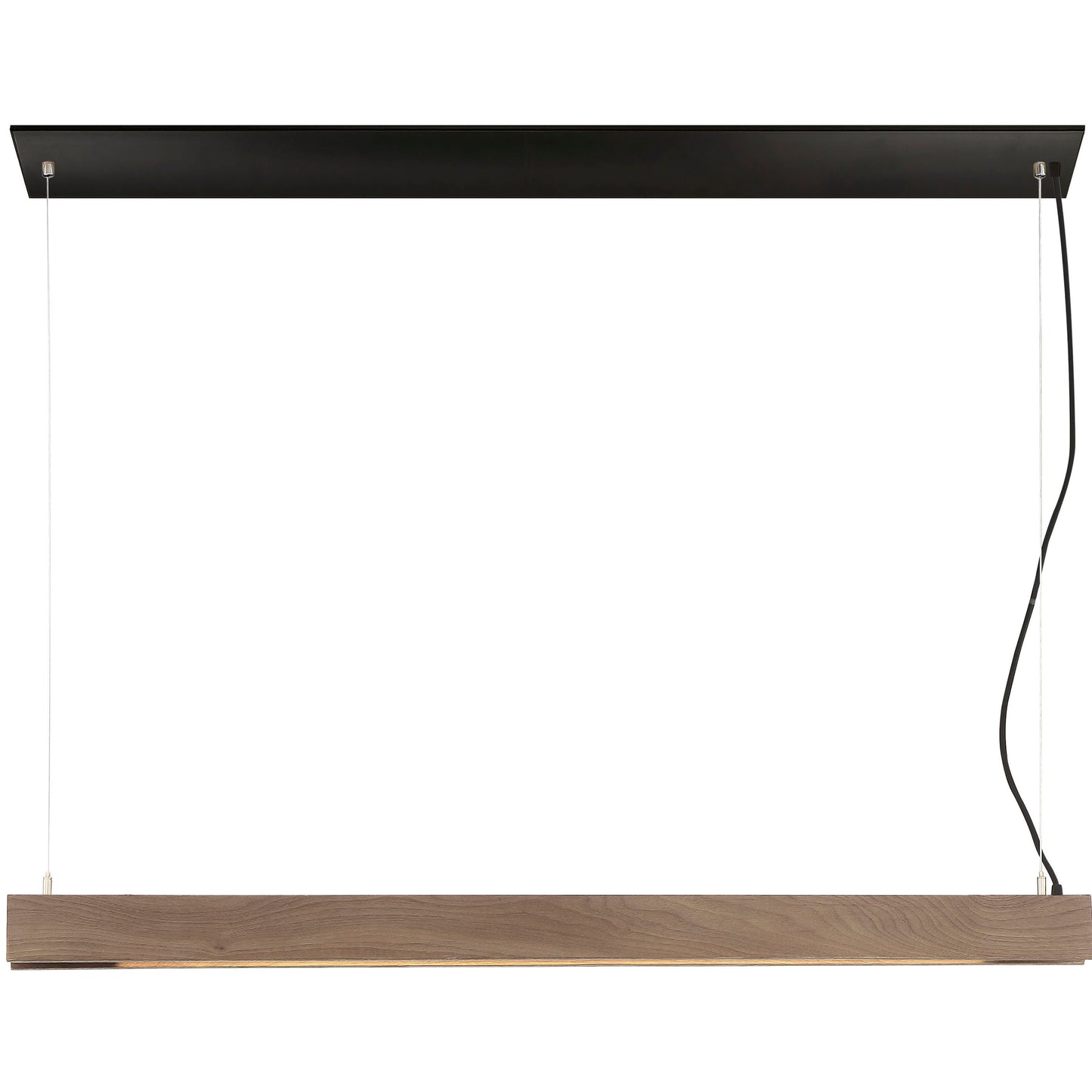 Task - LED Wood Linear Pendant with Sensor - Wood Finish