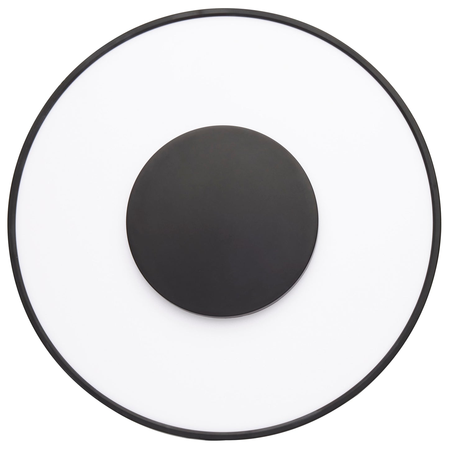26W; 13" Flush Mount LED Fixture; Round Shape; Black Finish
