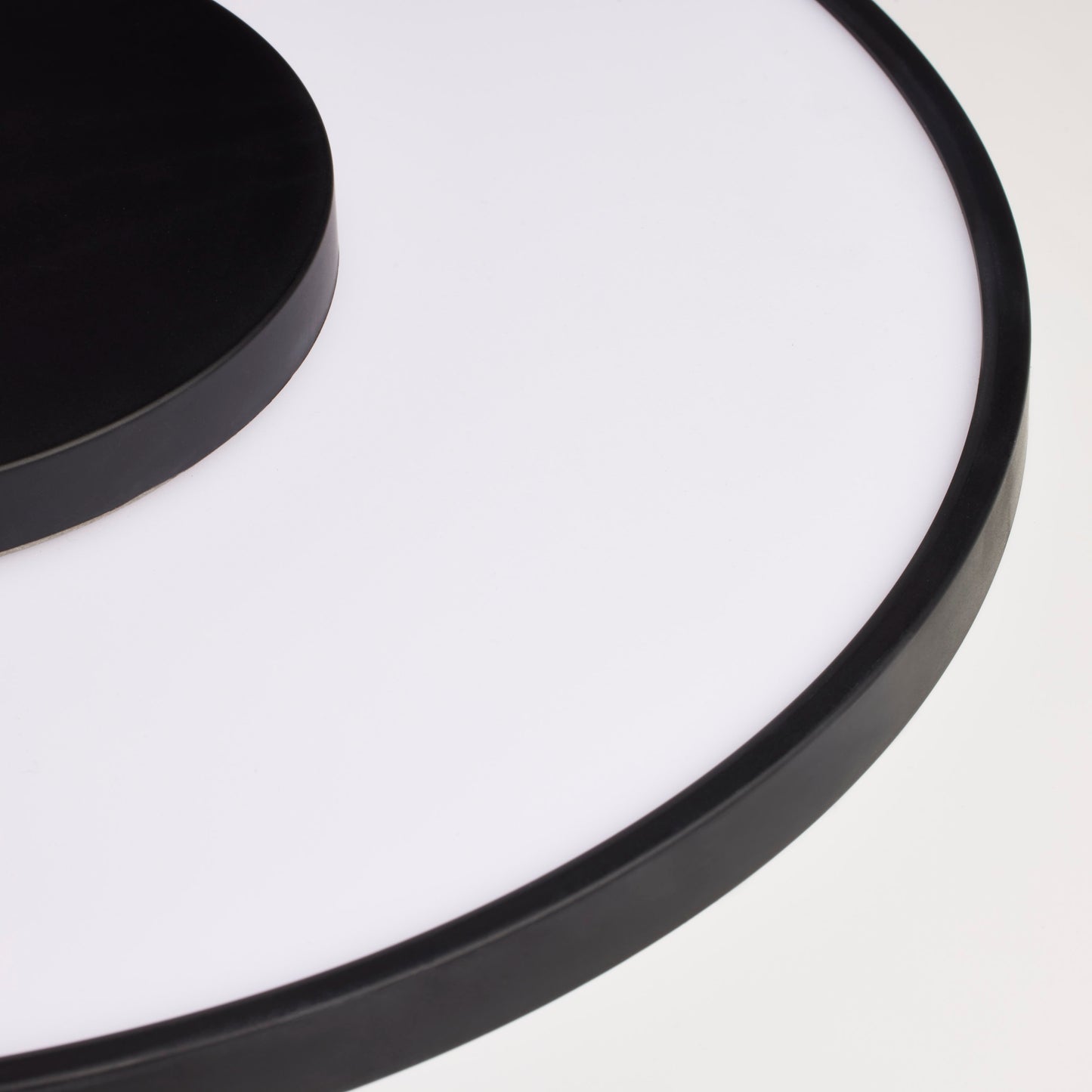 26W; 13" Flush Mount LED Fixture; Round Shape; Black Finish