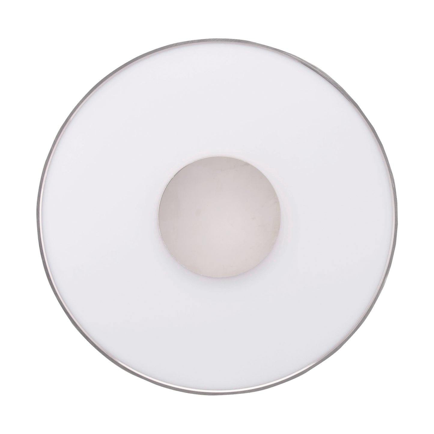 31.5W; 17" Flush Mount LED Fixture; Round Shape; Polished Nickel Finish