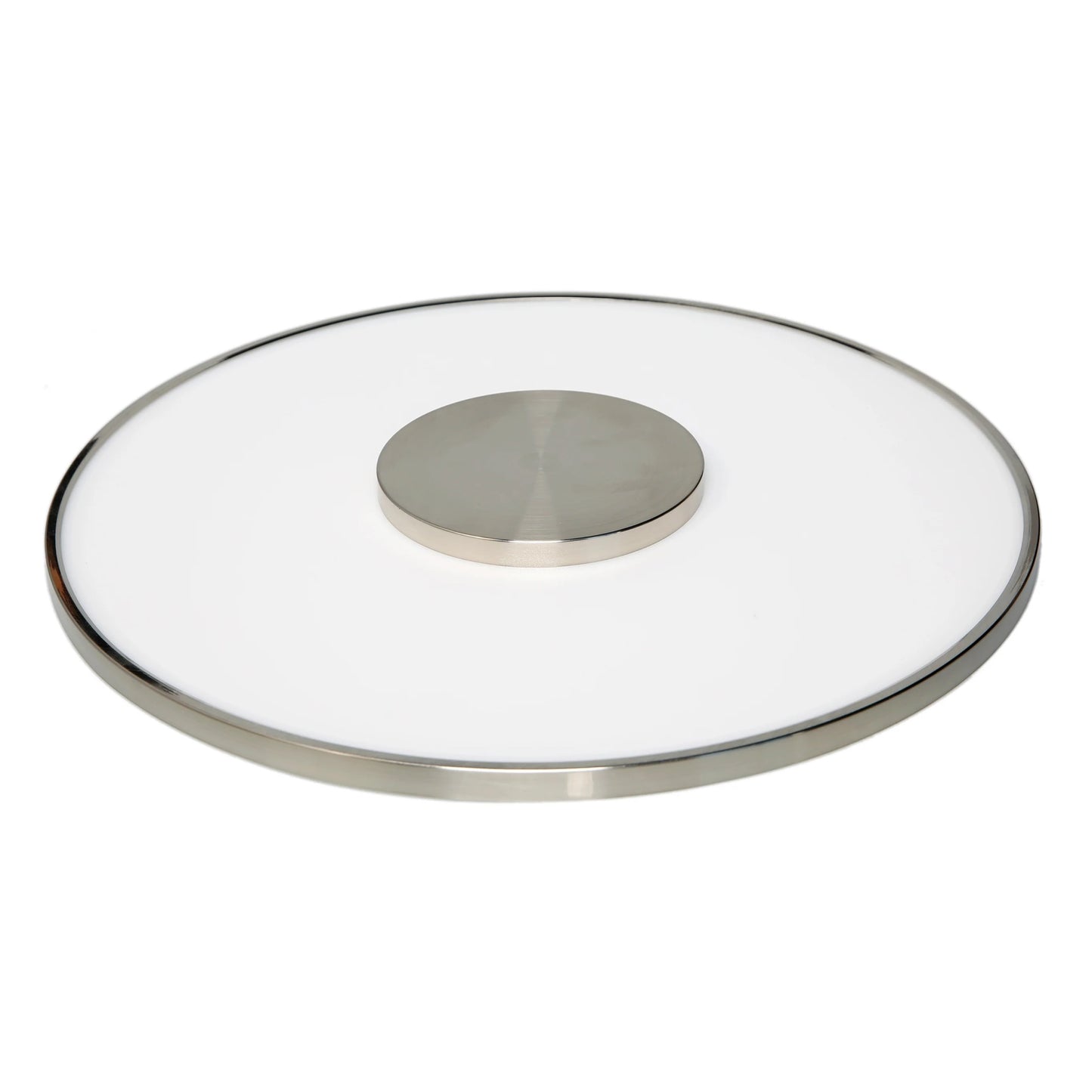 31.5W; 17" Flush Mount LED Fixture; Round Shape; Brushed Nickel Finish