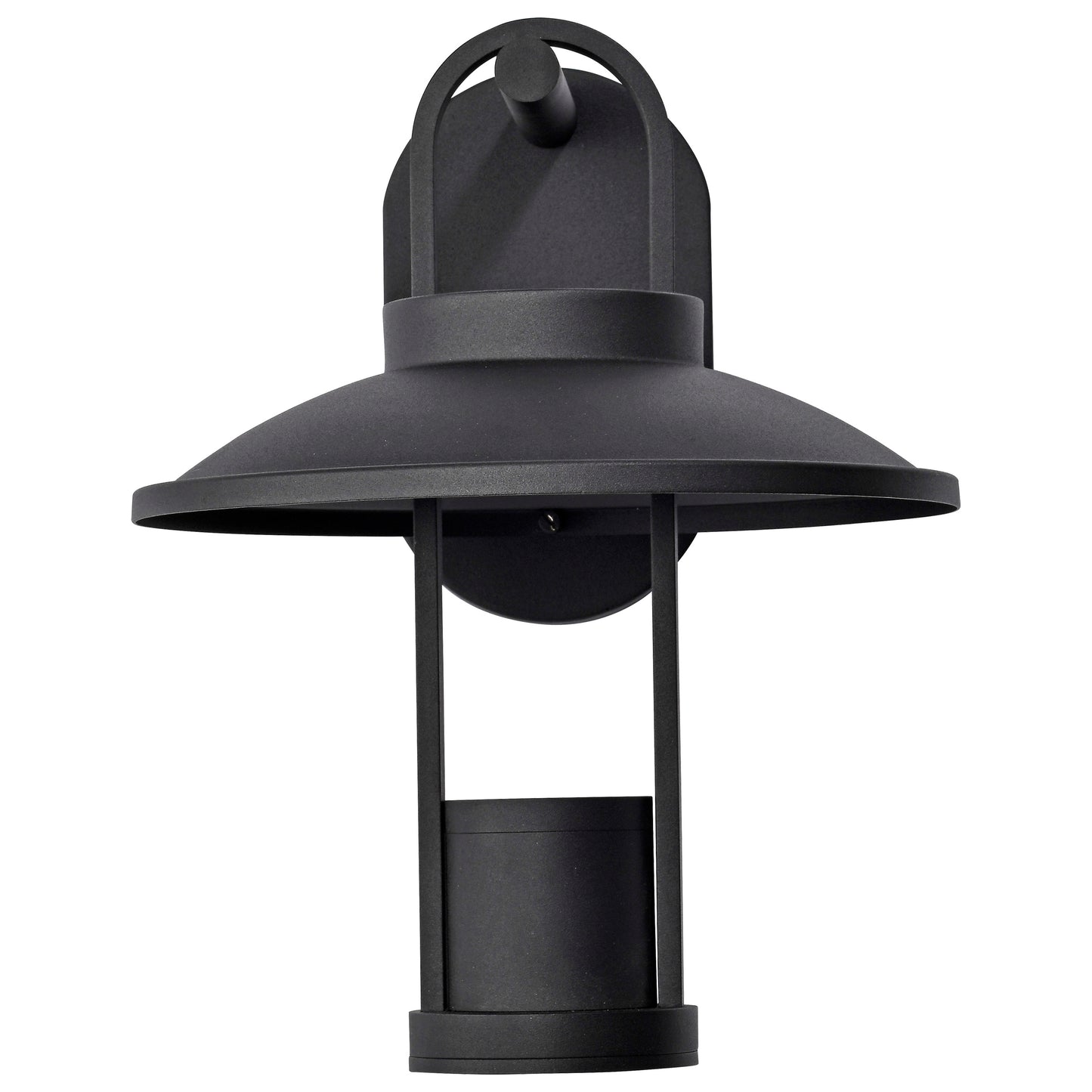 Harriman - Large Wall Outdoor Lantern - Matte Black with Aluminum Shade