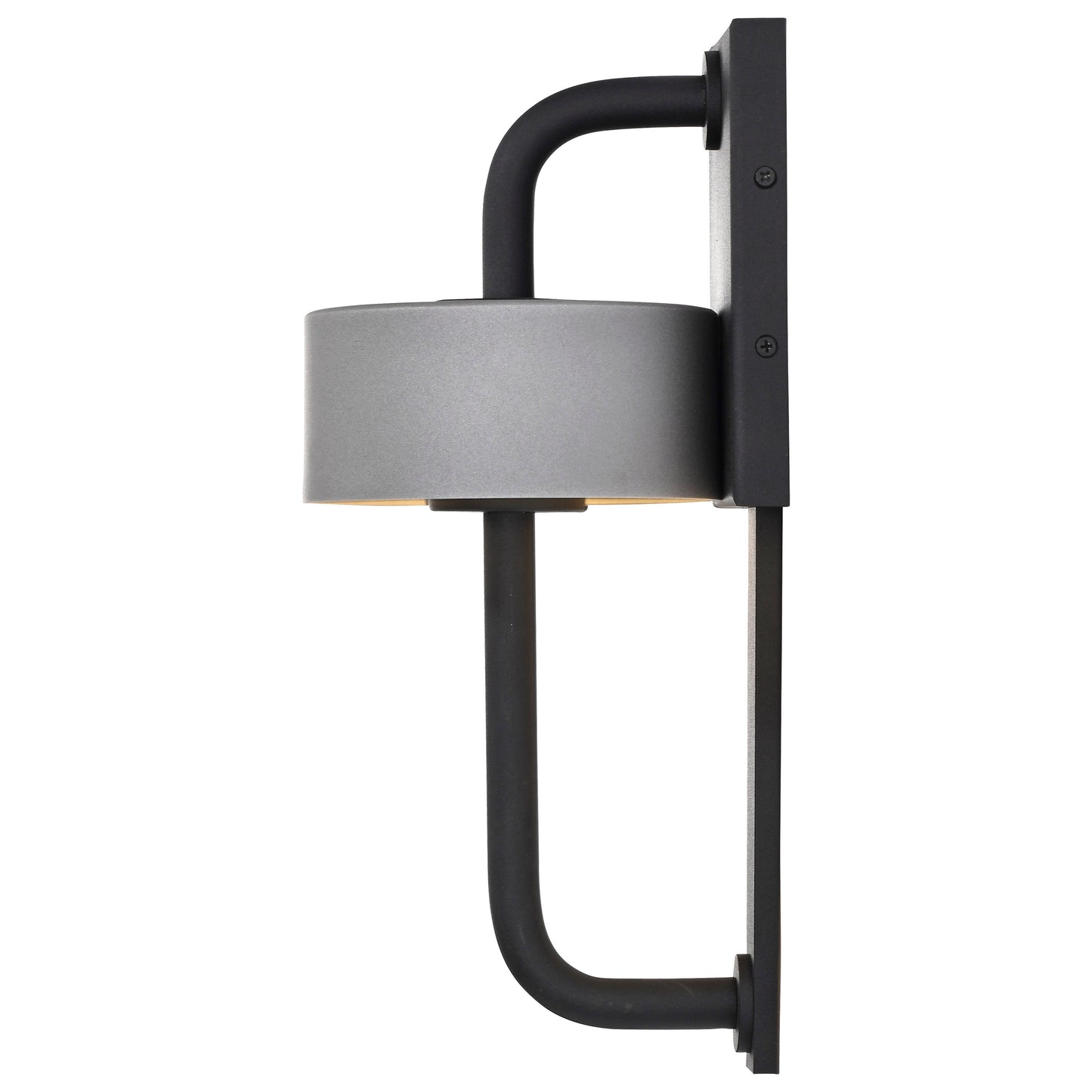 Overtop - 10W LED Medium Outdoor Wall Lantern with Matte Black & Silver