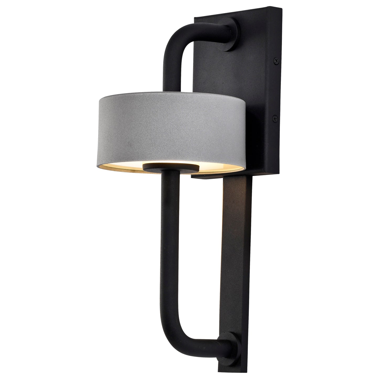 Overtop - 10W LED Medium Outdoor Wall Lantern with Matte Black & Silver