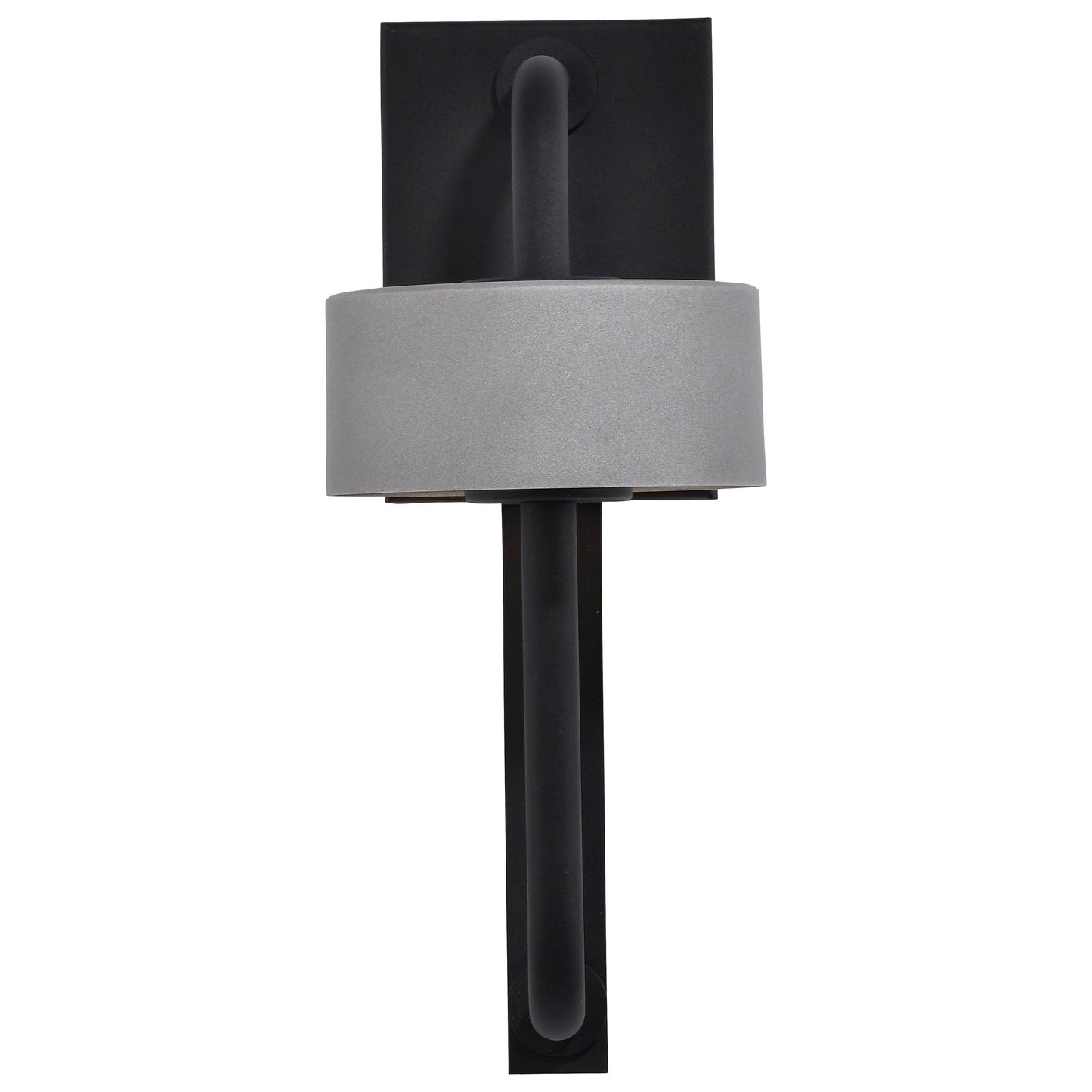 Overtop - 10W LED Medium Outdoor Wall Lantern with Matte Black & Silver