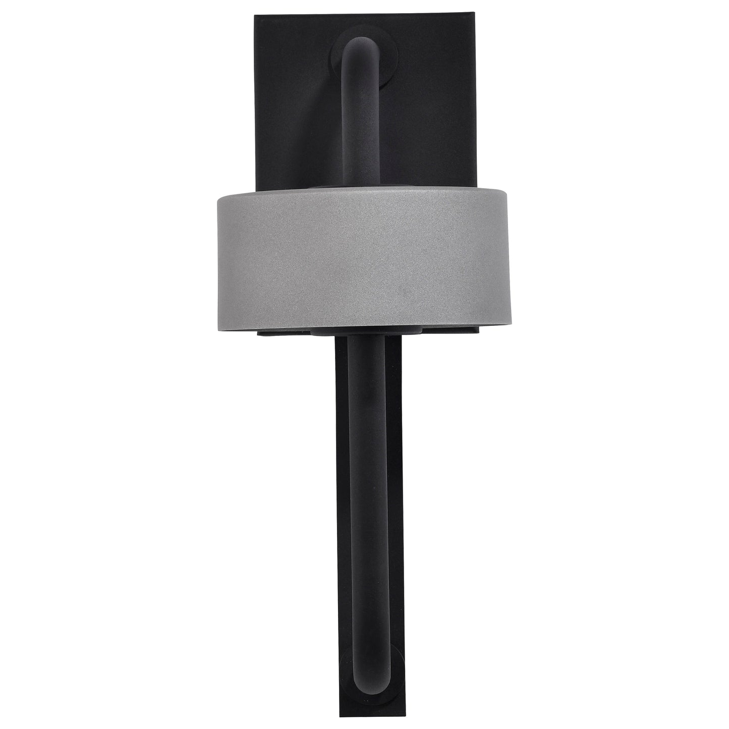 Overtop - 10W LED Medium Outdoor Wall Lantern with Matte Black & Silver