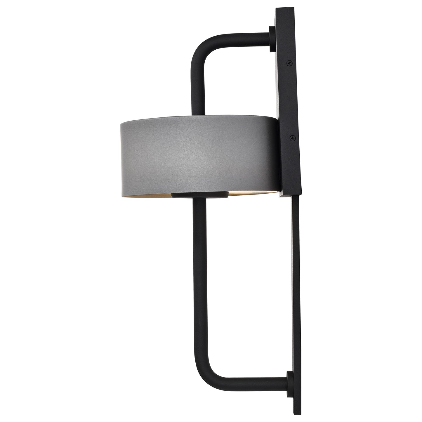 Overtop - 10W LED Large Outdoor Wall Lantern - Matte Black & Silver