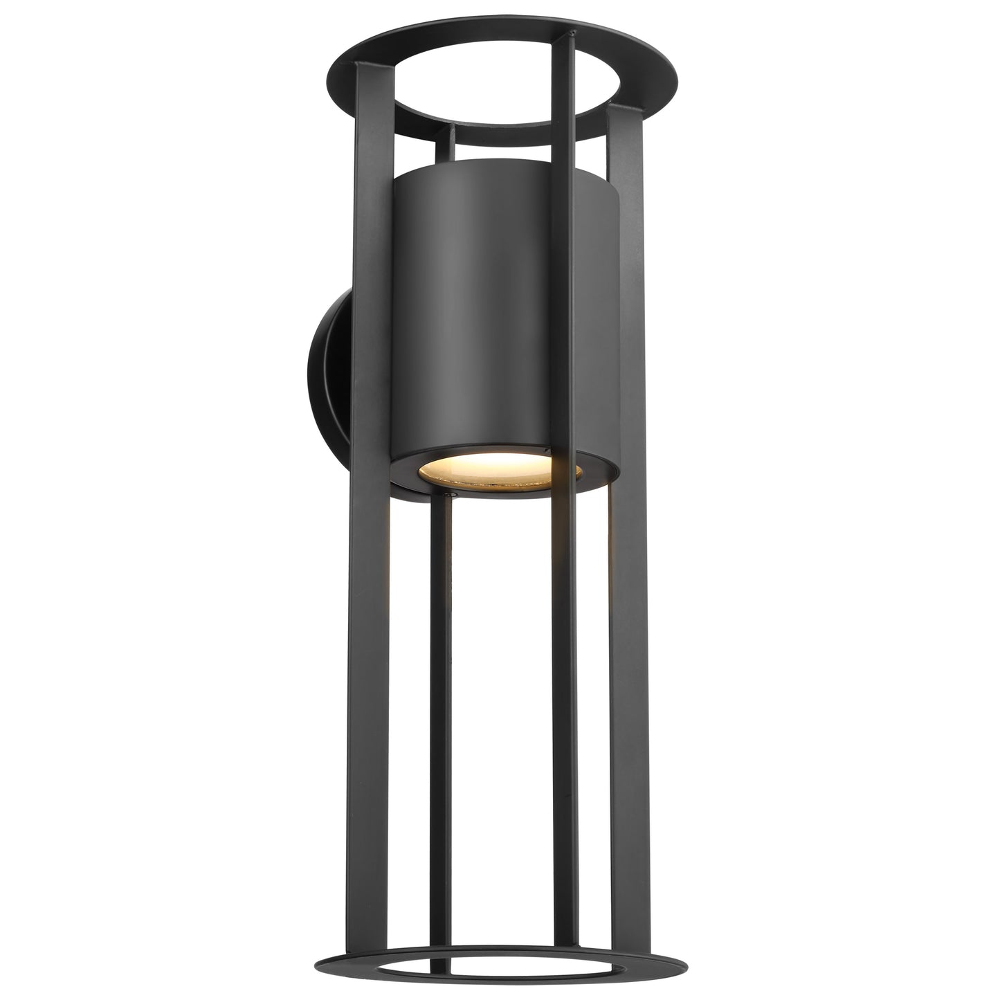 Continuum - 15W LED Medium Outdoor Wall Lantern - Matte Black Finish