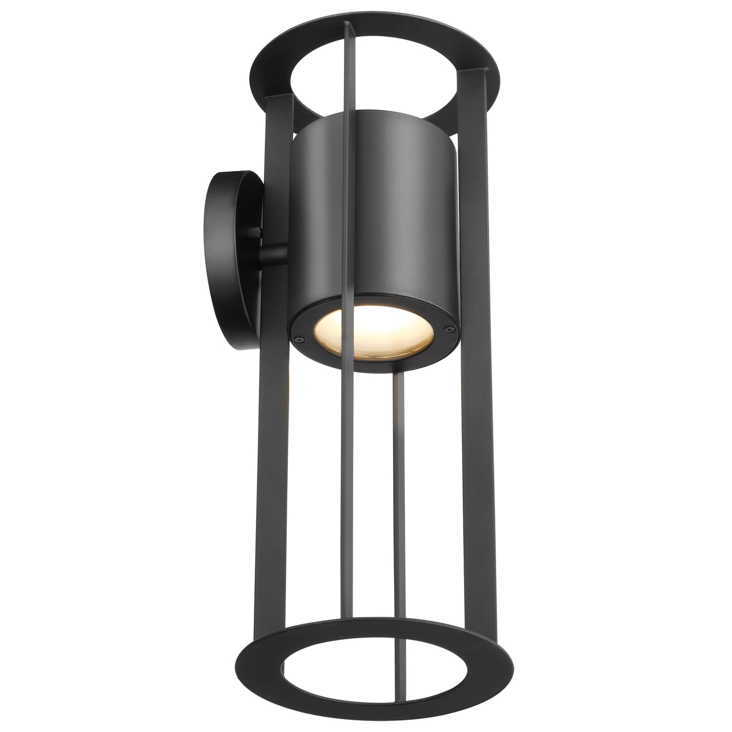 Continuum - 15W LED Medium Outdoor Wall Lantern - Matte Black Finish