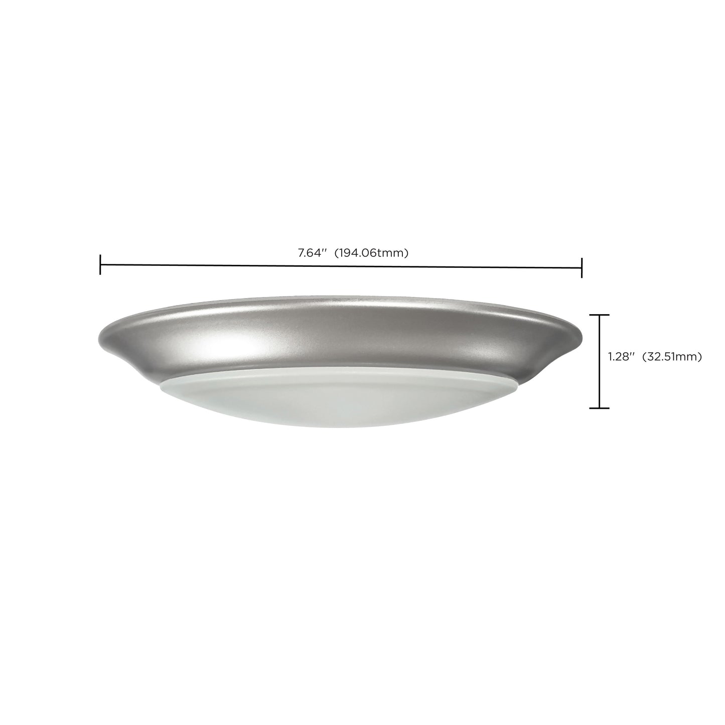 7" LED Disk Light; 3000K; 6 Unit Contractor Pack; Brushed Nickel Finish