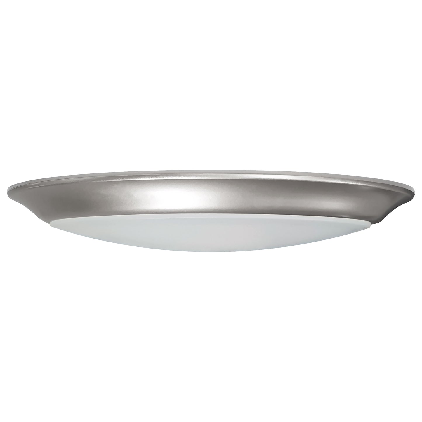10" LED Disk Light; 3000K; 6 Unit Contractor Pack; Brushed Nickel Finish