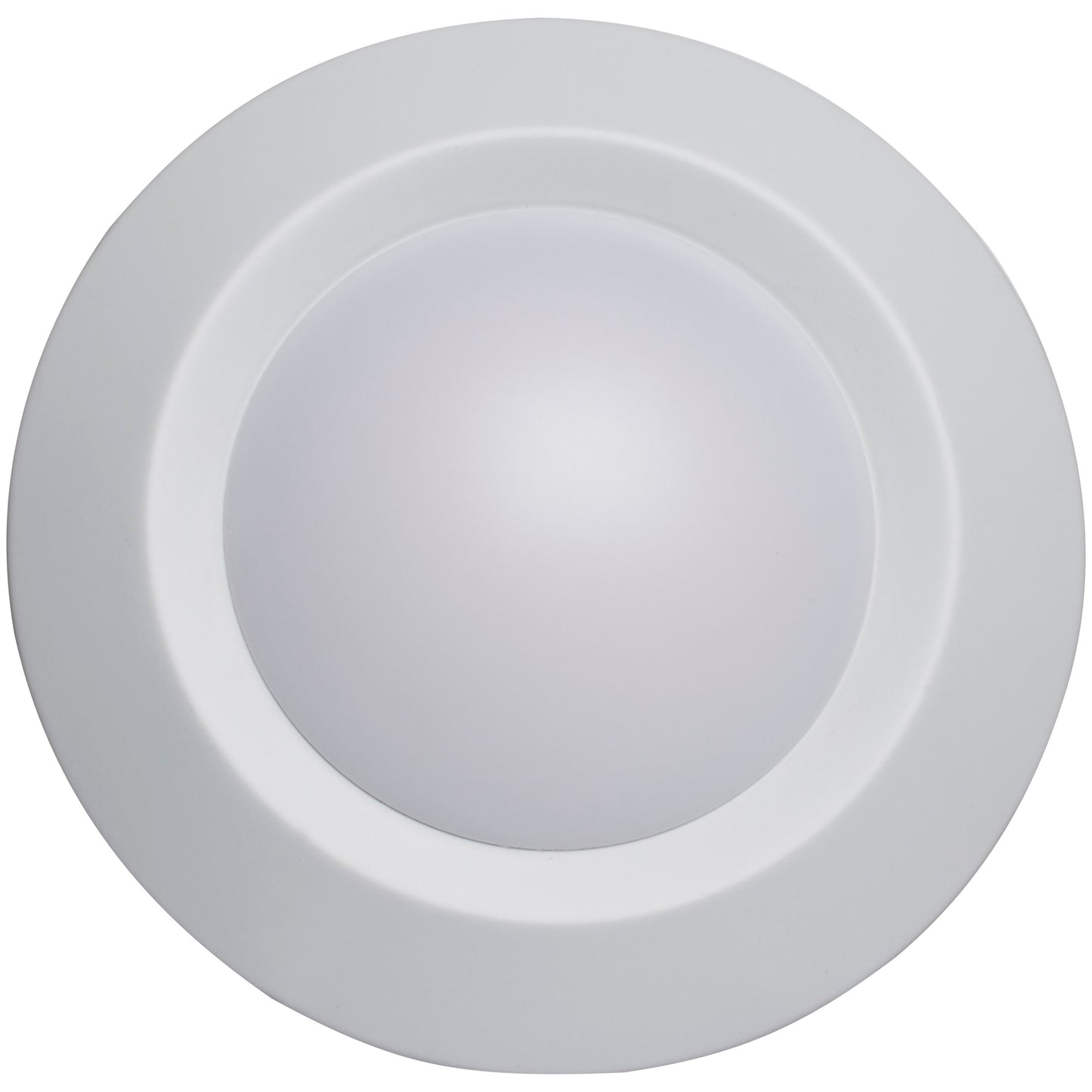 6" LED Flush Mount Fixture; Disk Light; Round; 10W; 3000K; White Finish; 24pk