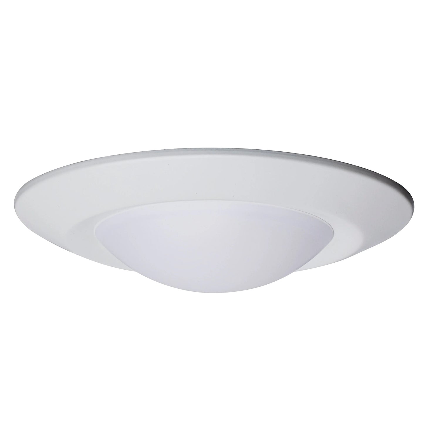 6" LED Flush Mount Fixture; Disk Light; Round; 10W; 3000K; White Finish; 24pk