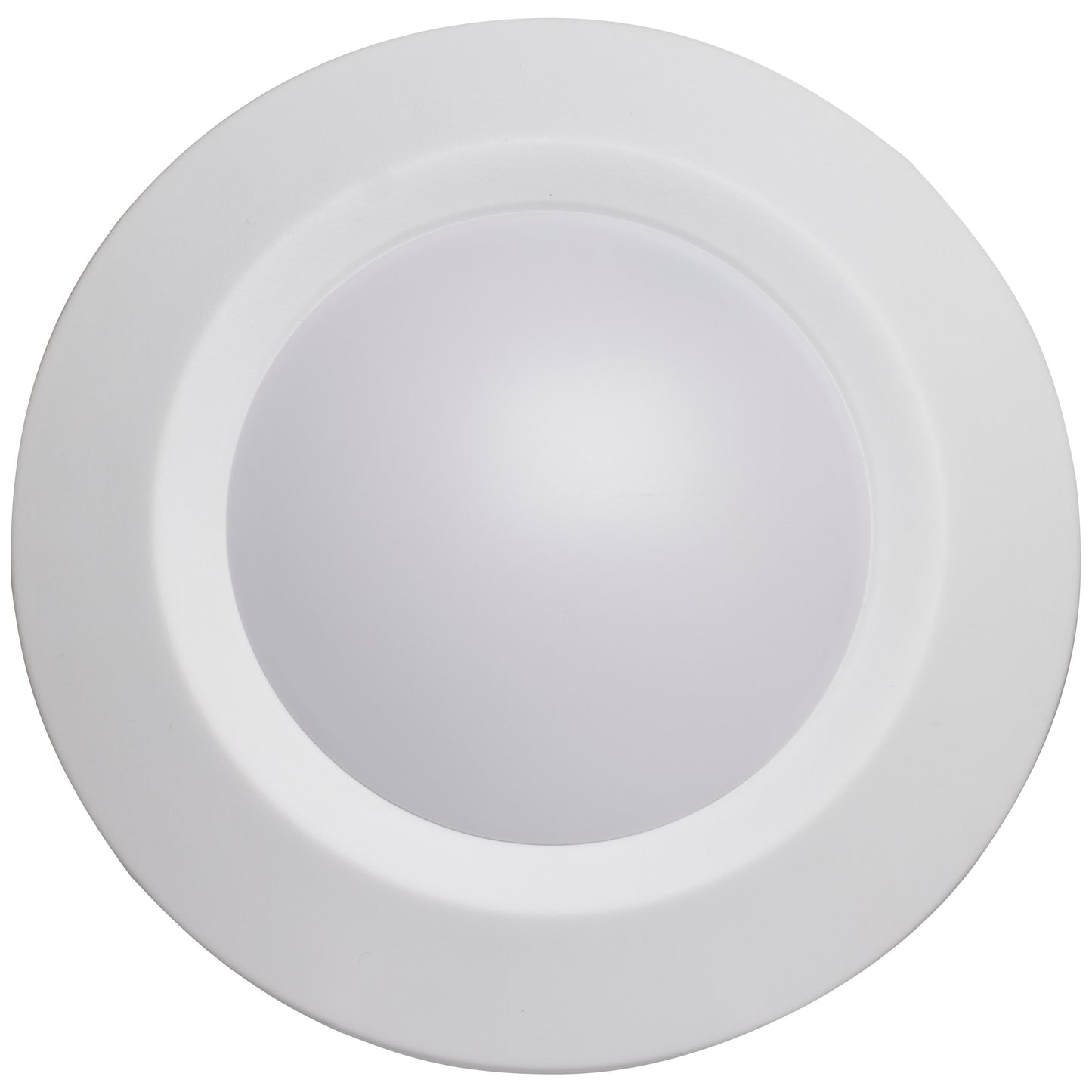 7.5" LED Flush Mount Fixture; Disk Light; Round; 13W; 3000K; White Finish; 12pk