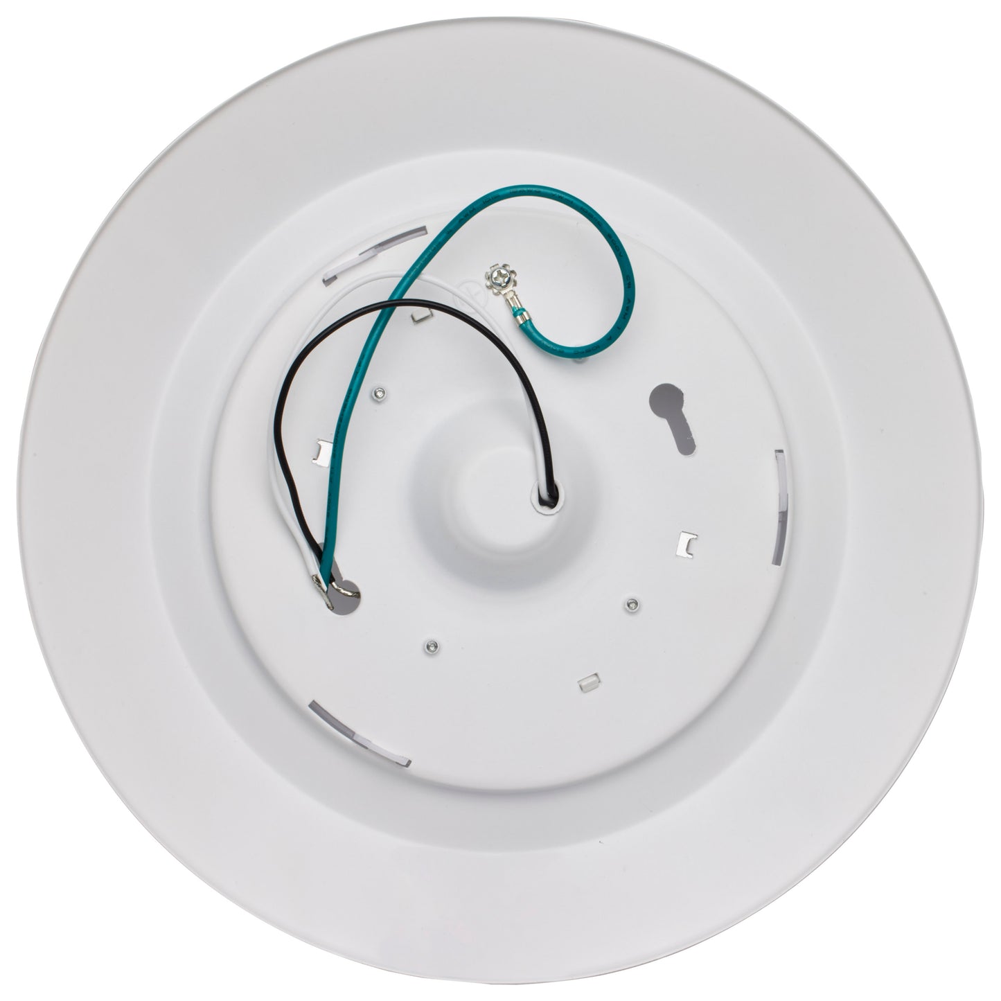 9" LED Flush Mount Fixture; Disk Light; Round; 17W; 3000K; White Finish; 12pk