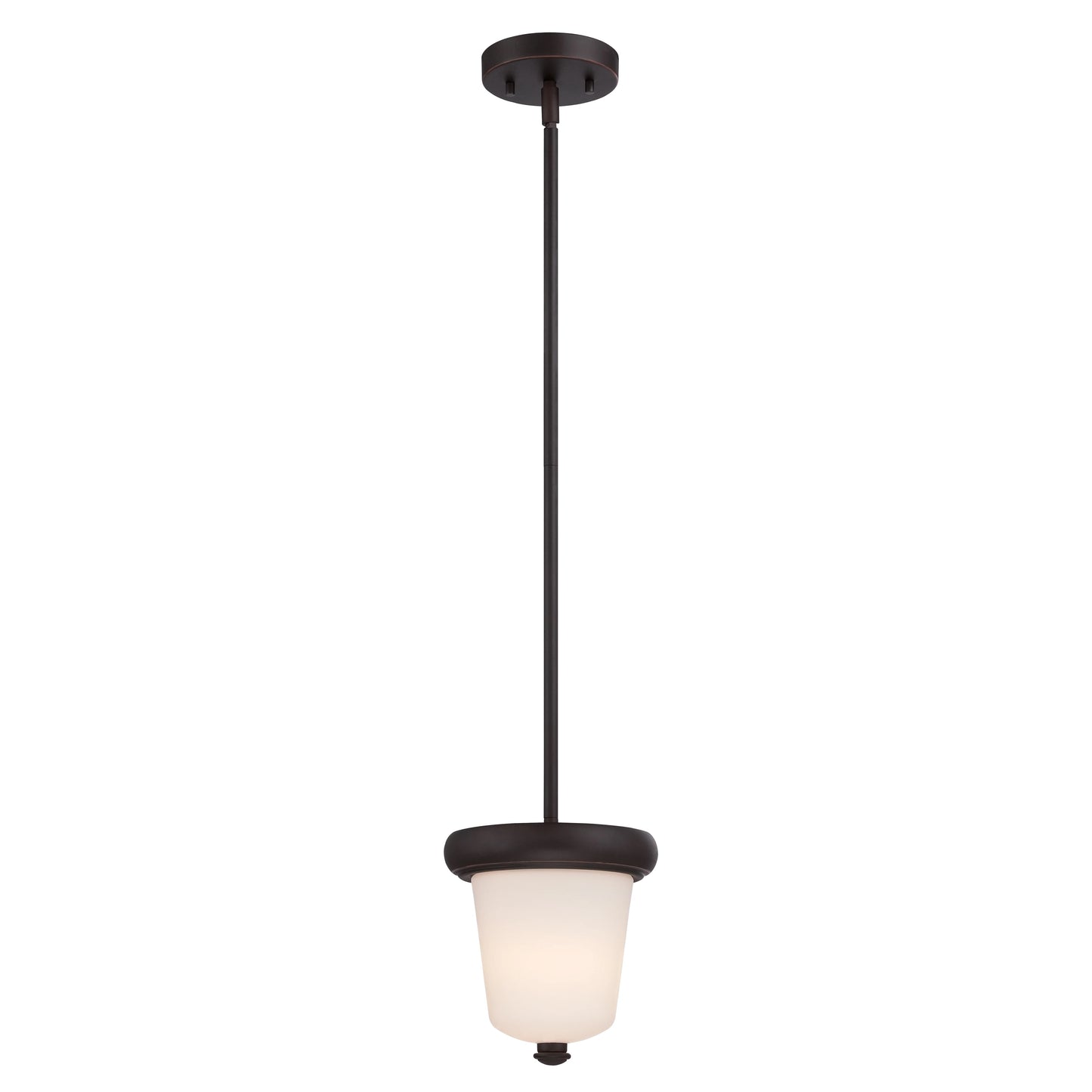 Dylan - 1 Light Mini Pendant with Etched Opal Glass - LED Omni Included