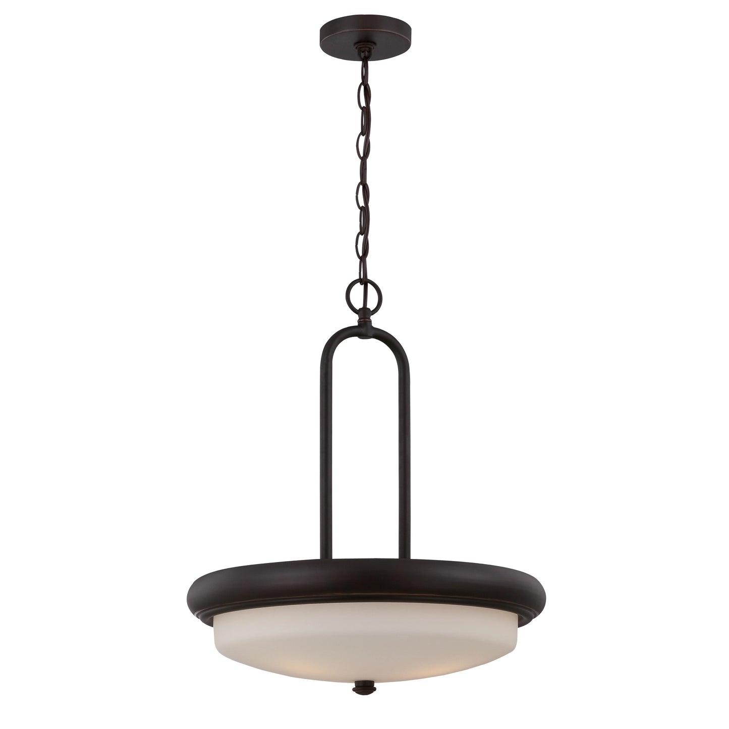 Dylan - 3 Light Pendant with Etched Opal Glass - Mahogany Bronze Finish - LED Included