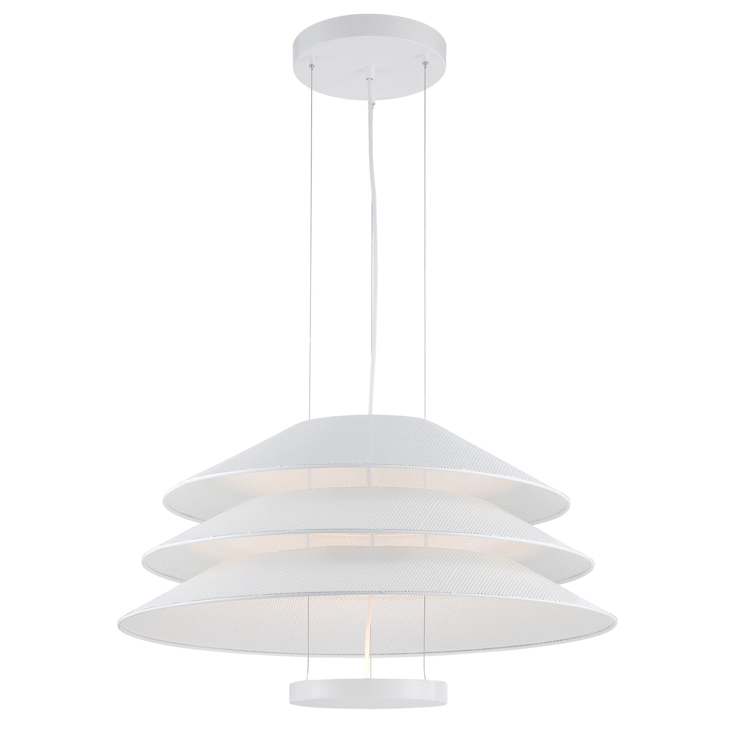 Evol - LED Pendant Fixture in Glacier White