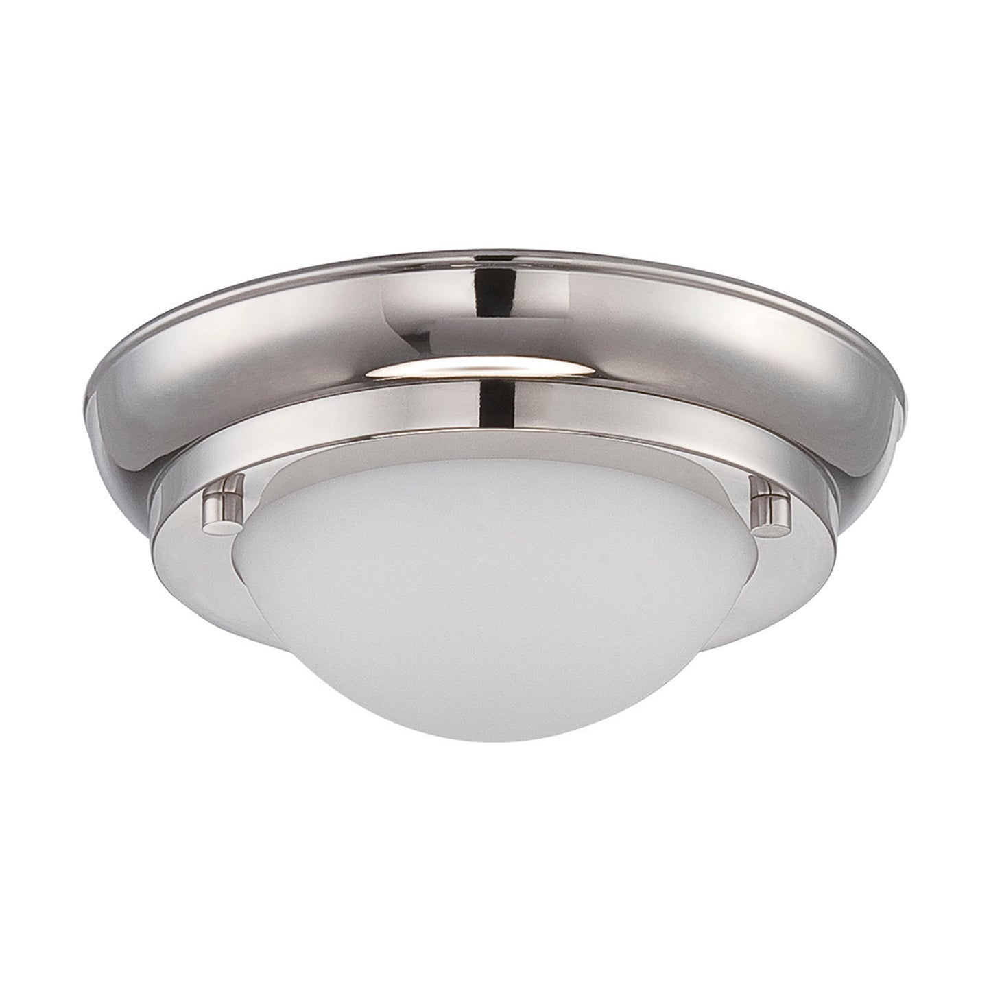 Poke - Mini LED Flush Fixture with Satin White Glass