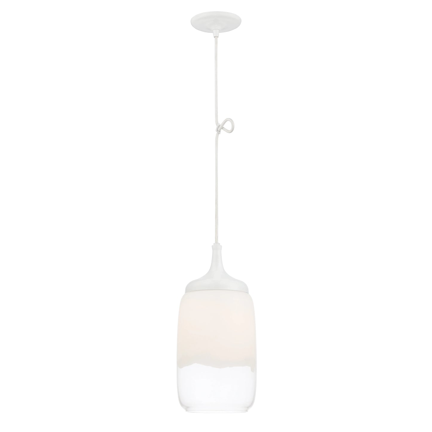 Horizon - LED Mini Pendant with White to Clear Glass