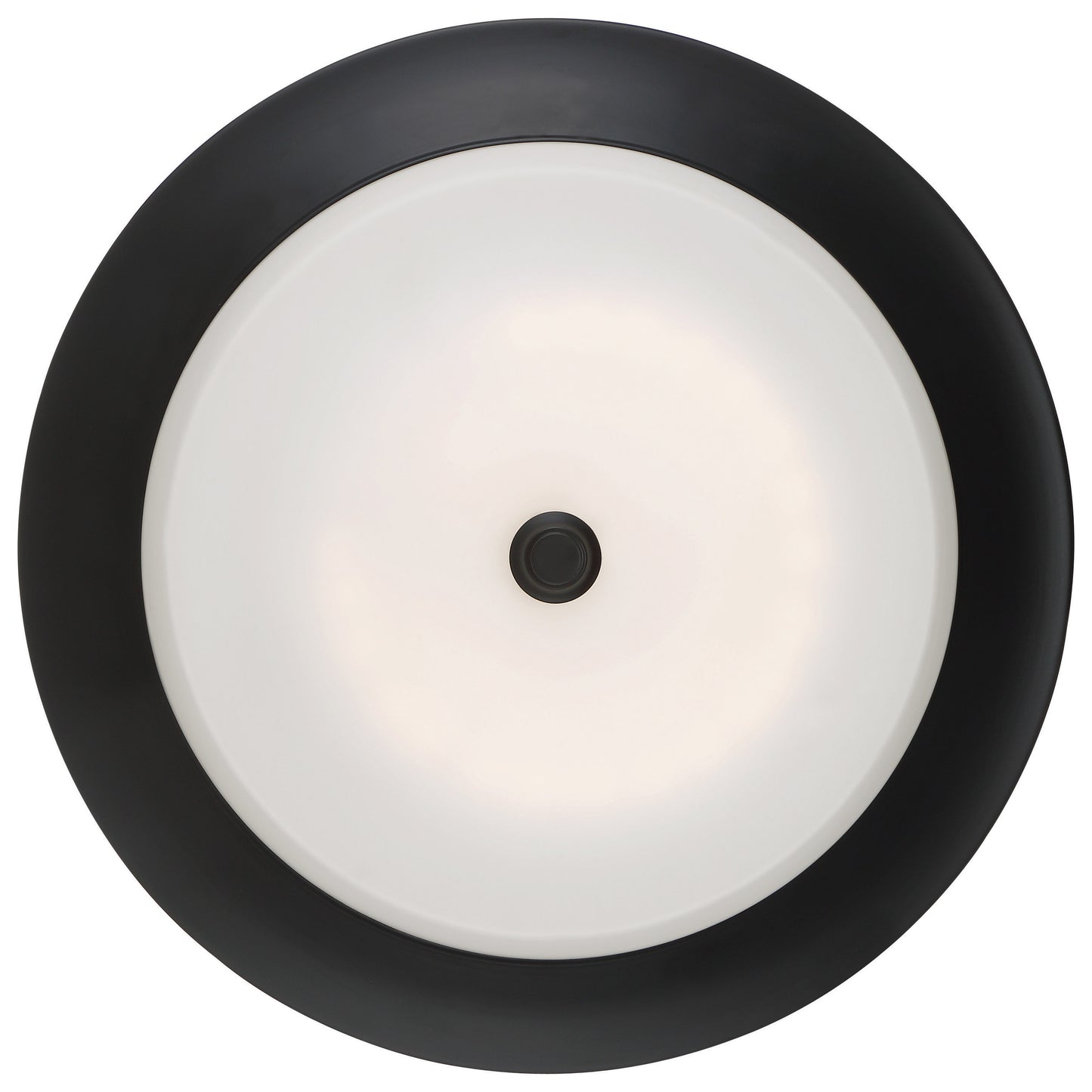 LED 20W - Small Flush with Frosted Glass - Aged Bronze Finish- 120-277V - 120-277V