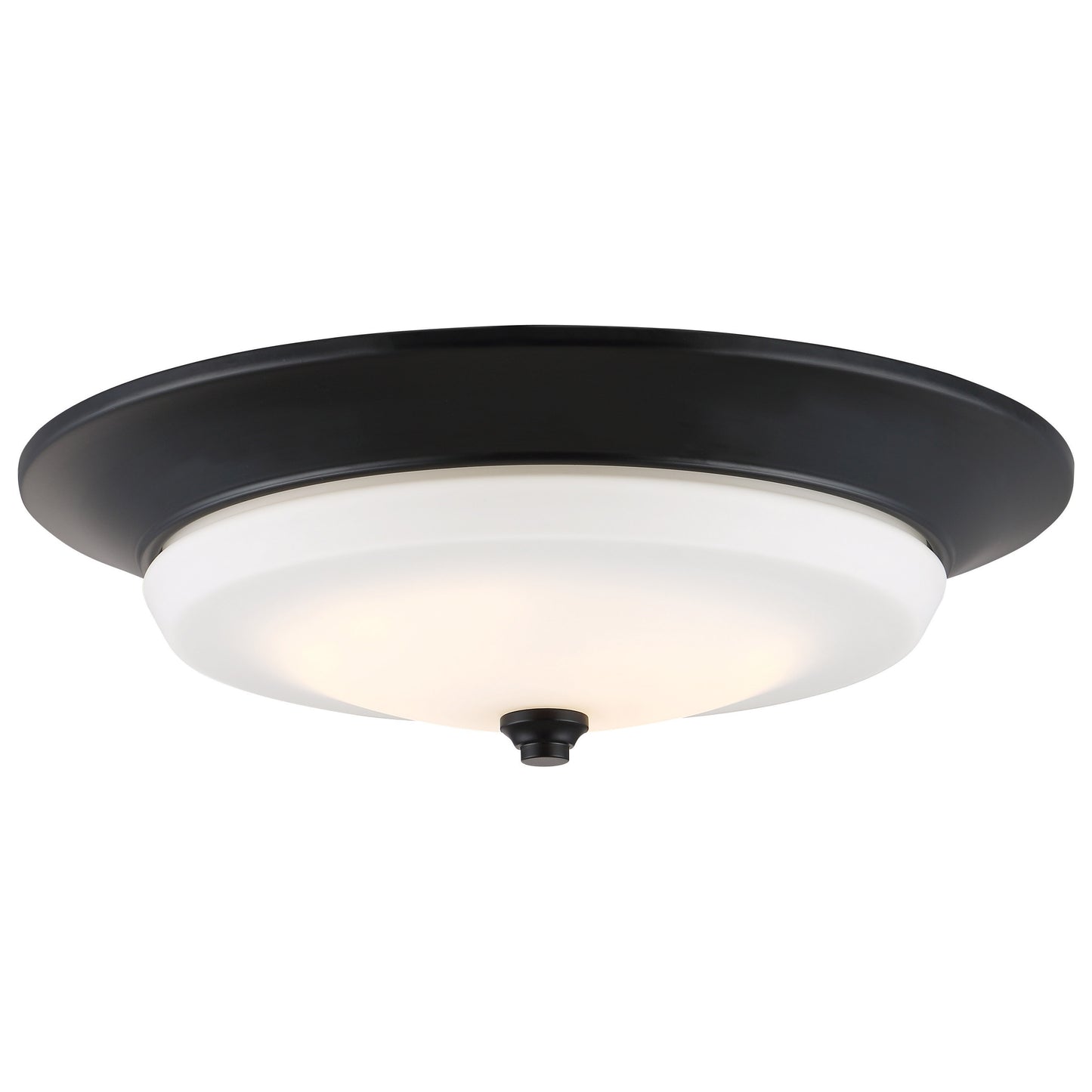 LED 20W - Small Flush with Frosted Glass - Aged Bronze Finish- 120-277V - 120-277V