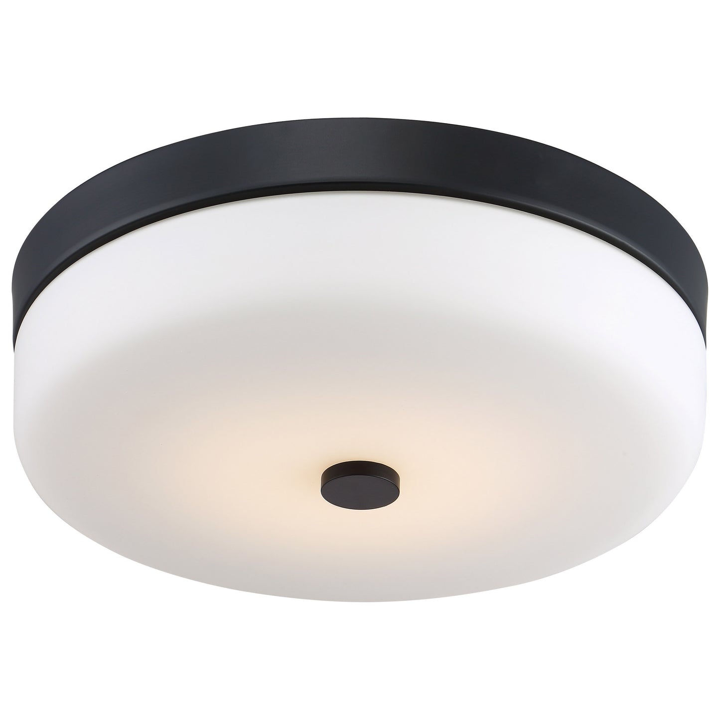 LED 20W - Large Flush with Frosted Glass- Aged Bronze Finish - 120-277V - 120-277V