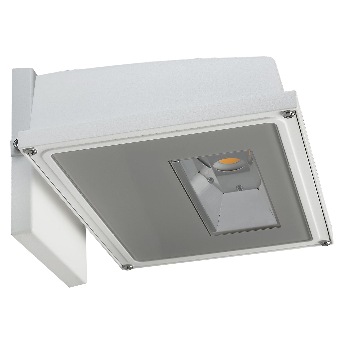 LED Wall Pack - 15W - White Finish 3000k - 120-277V