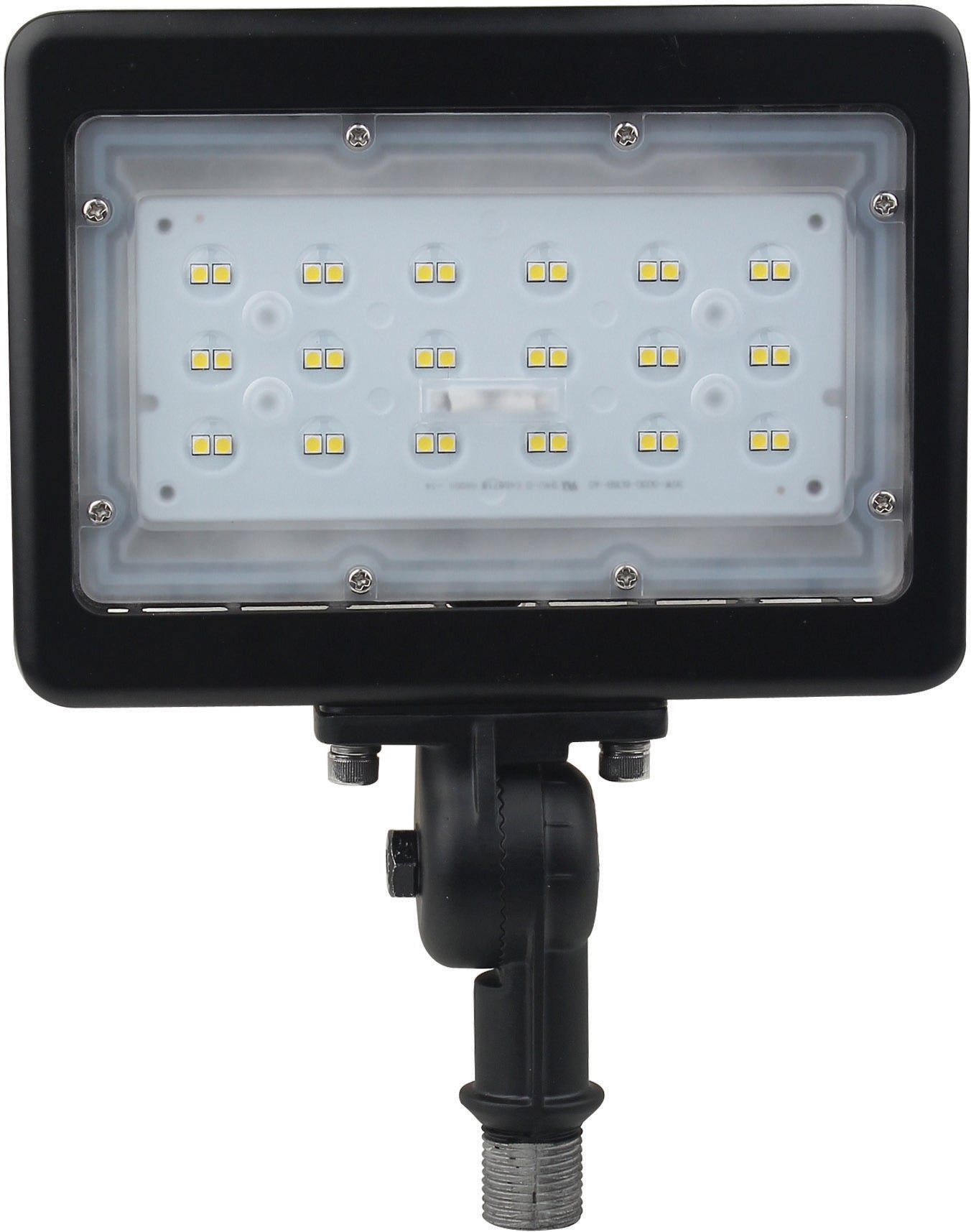 LED Medium Flood Light- 30W - 3000K - Bronze Finish - 100-277V