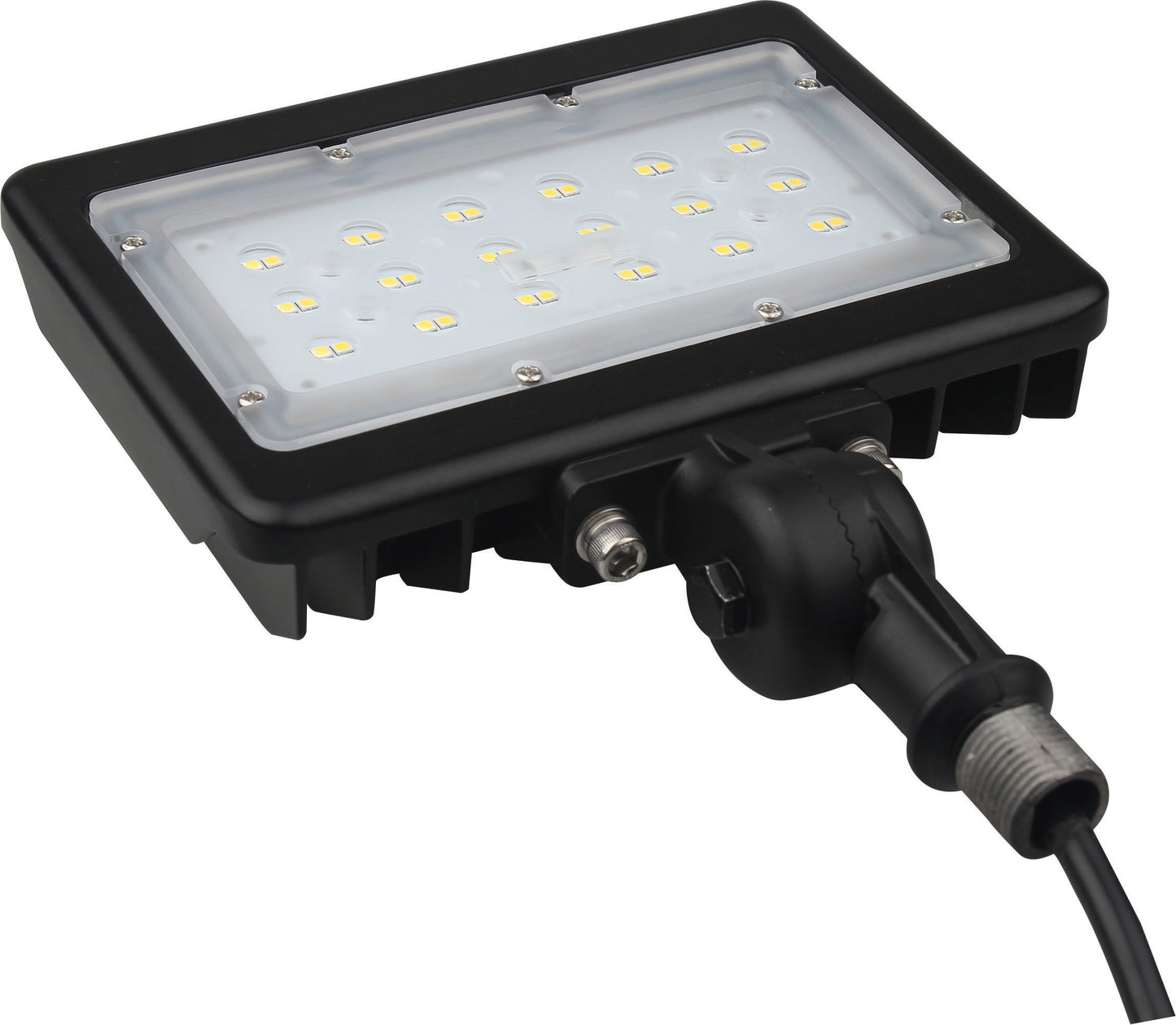 LED Medium Flood Light- 30W - 3000K - Bronze Finish - 100-277V