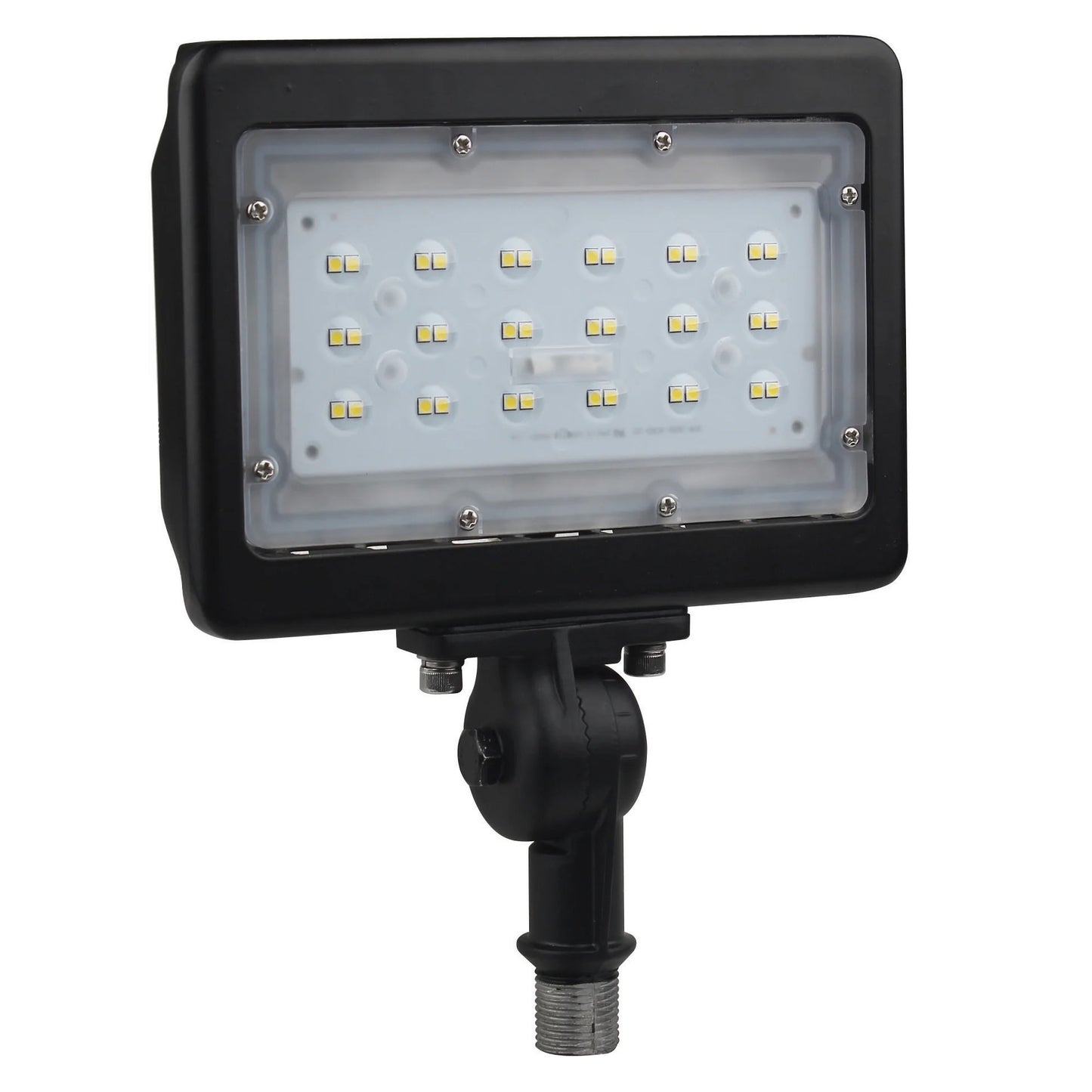 LED Medium Flood Light- 30W - 3000K - Bronze Finish - 100-277V
