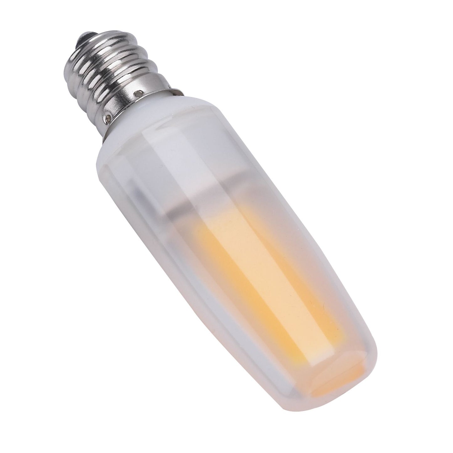 4 Watt; LED; 5000K; Frosted; Candelabra base; 120-130 Volt
