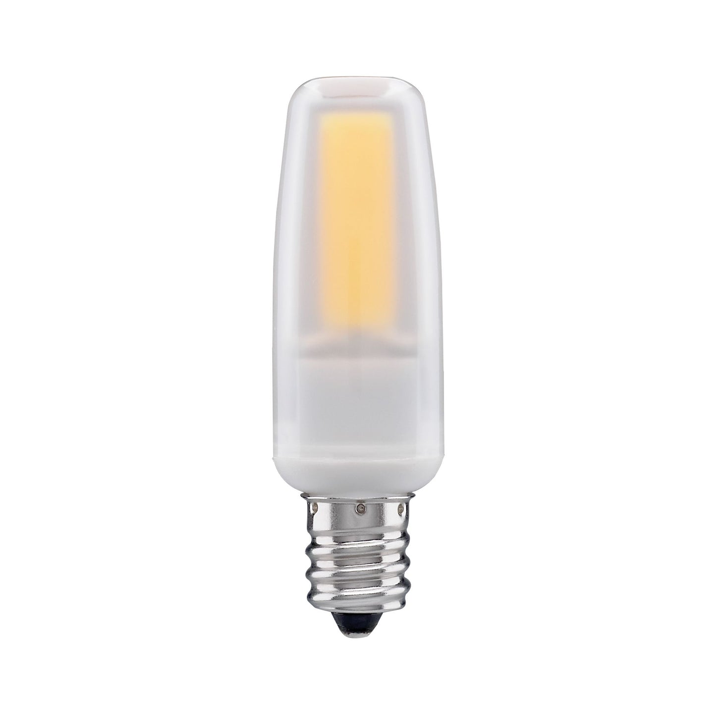 4 Watt; LED; 5000K; Frosted; Candelabra base; 120-130 Volt