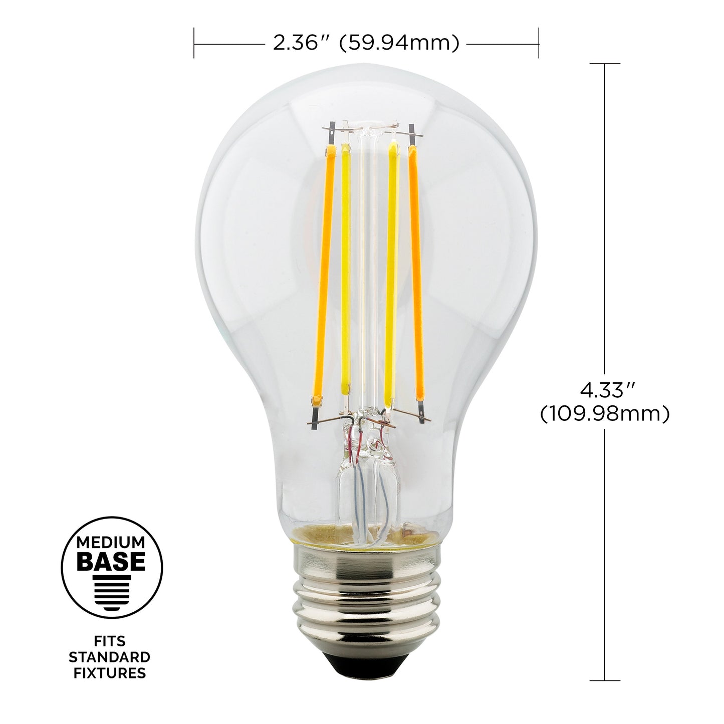 5 Watt; A19 LED; Tunable White; Clear; Starfish IOT; 120 Volt; 450 Lumens