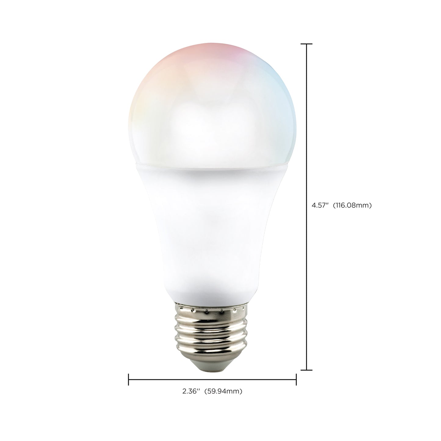 9.5 Watt; A19 LED; RGB & Tunable White; Starfish IOT; 120 Volt; 800 Lumens; 2-pack