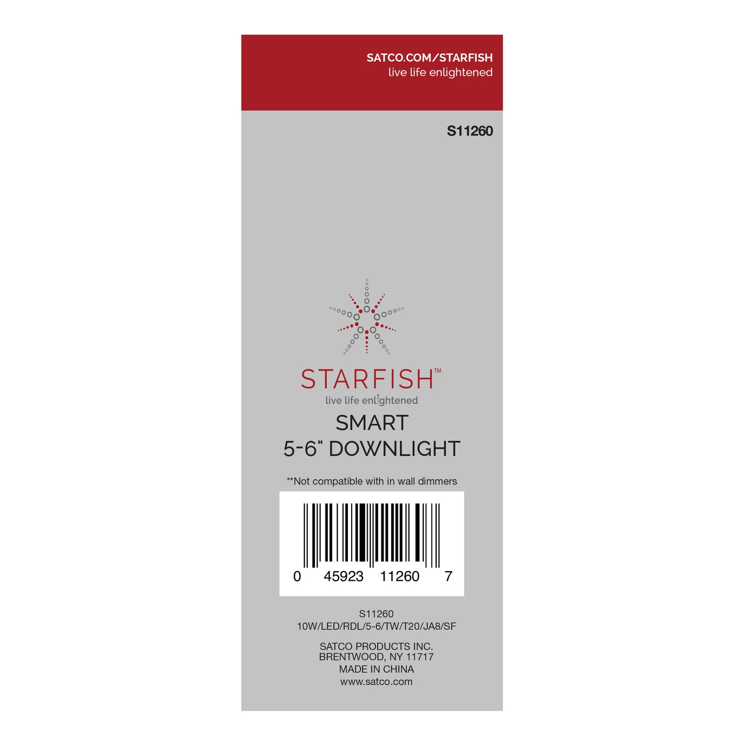 Starfish Retrofit 5-6" WiFi Smart LED, 10 Watt, Tunable White Recessed Downlight