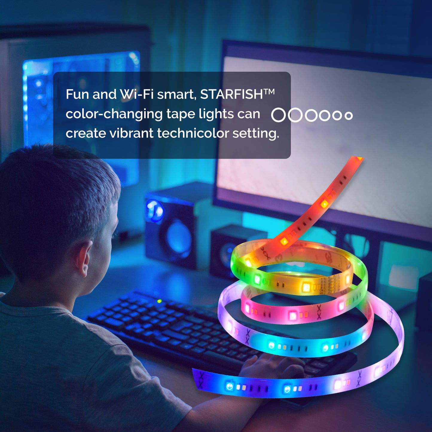 20 Watt; 6FT; LED; RGBW Strip Light; Starfish IOT; 120 Volt; 1600 Lumens