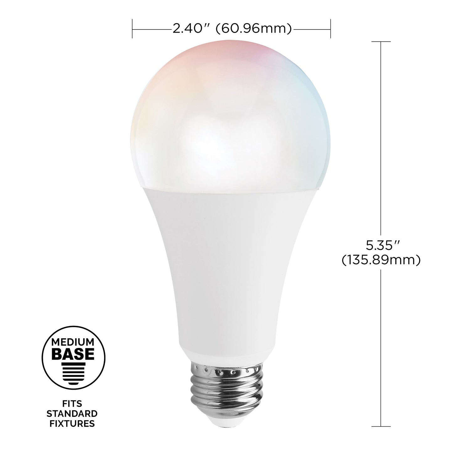13 Watt; A21 LED; RGB & Tunable White; Starfish IOT; Medium base; 220 Beam Angle; 120 Volt; 1100 Lumens
