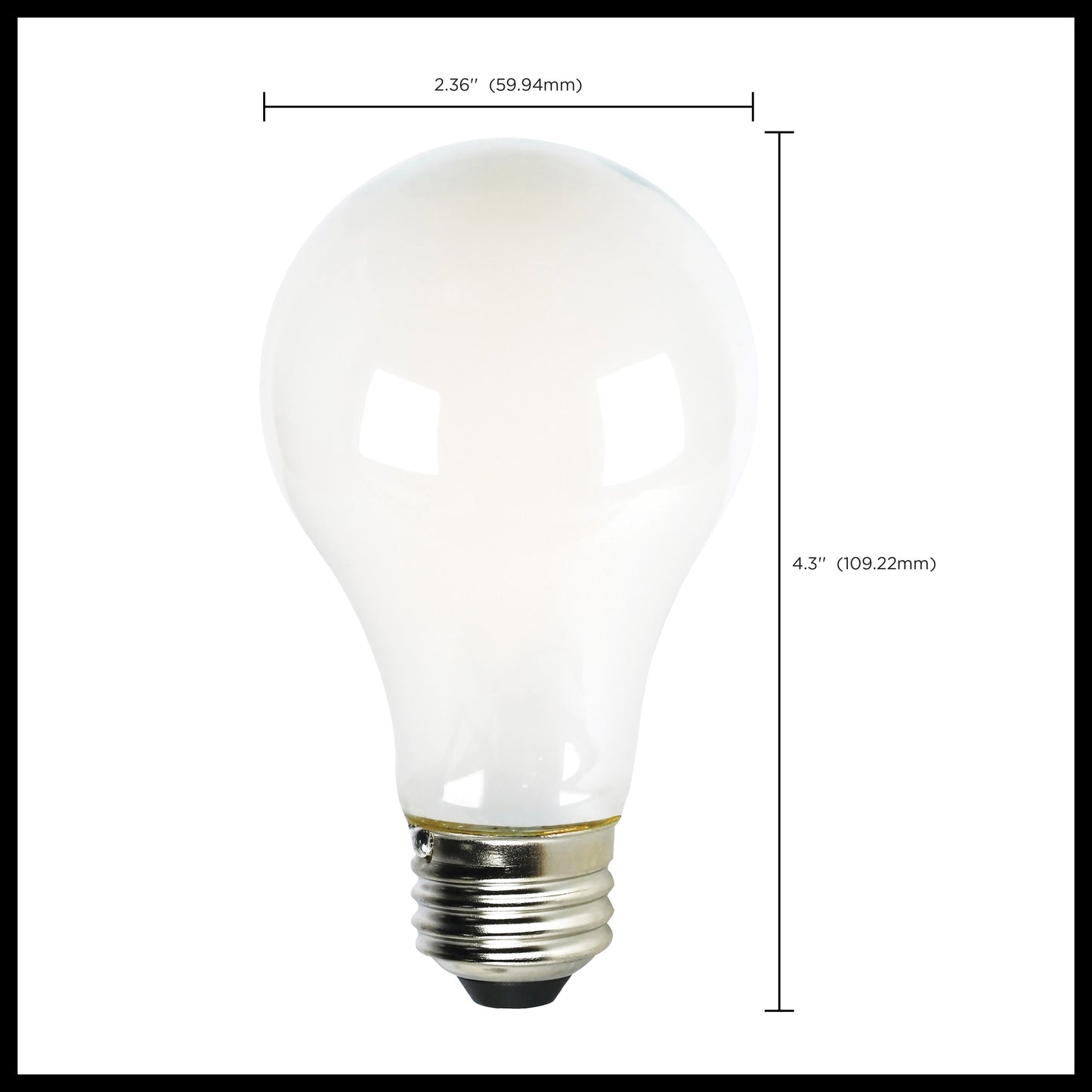 11 Watt; A19 LED Filament; Soft White; 2700K; Medium base; 120 Volt